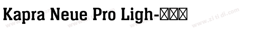 Kapra Neue Pro Ligh字体转换